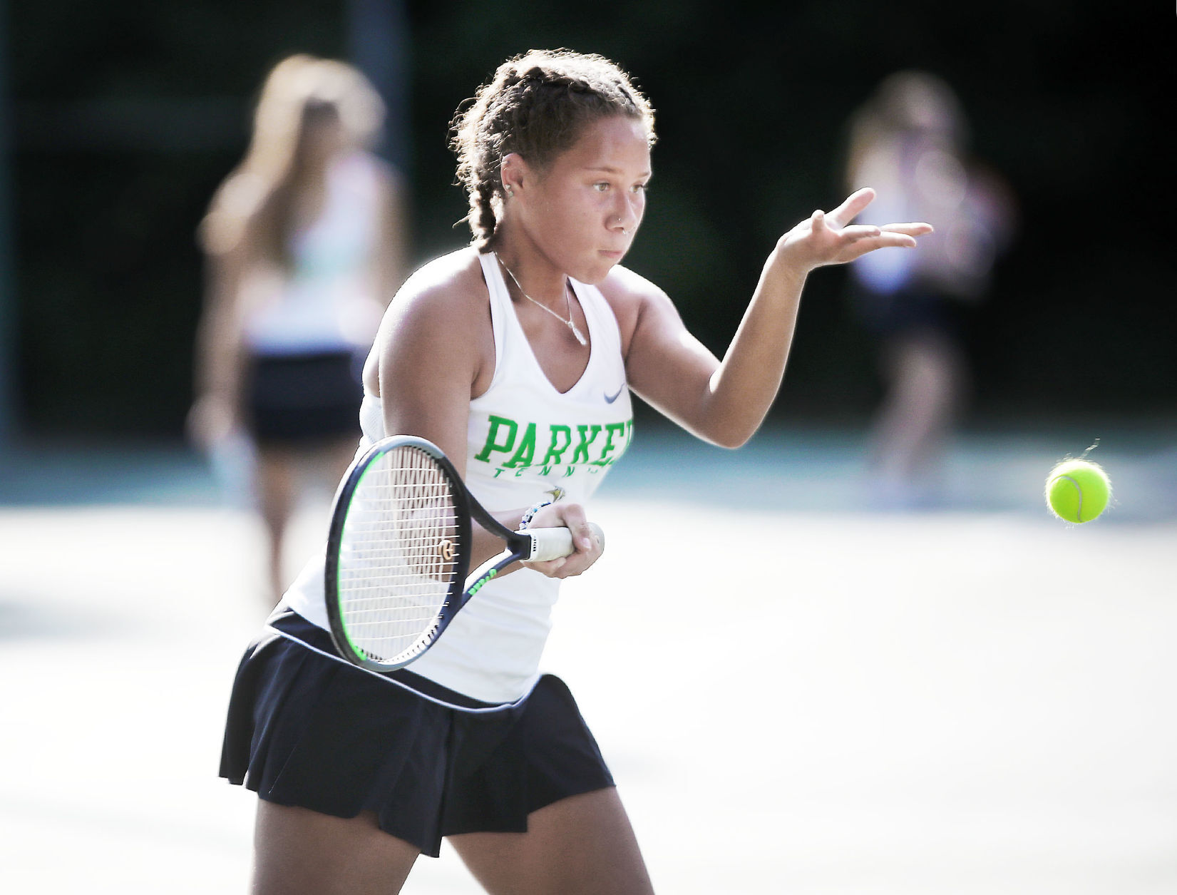 Janesville Parker No. 1 singles player Annie Barnes